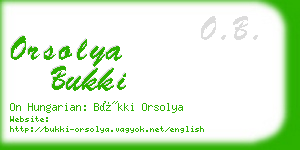 orsolya bukki business card
